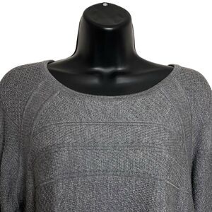 Brooks Brothers Sweater Womens XL Merino Wool Cashmere Gray Knit Preppy Pullover